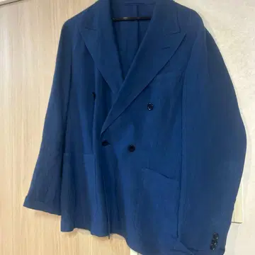 UNITED ARROWS 더블 브레스트 자켓 파랑