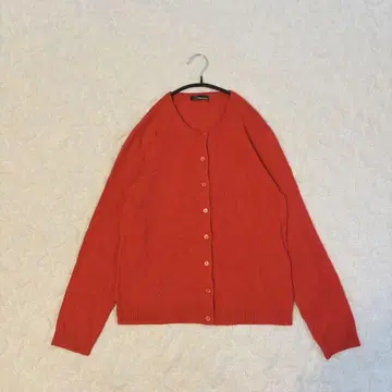 ANNA MALIA 빨간색 가디건 (M) / 캐시미어 100% 겉옷