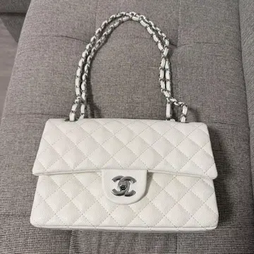 심야 세일 이번 주 중 삭제 숄더백 핸드백 화이트 퀼팅