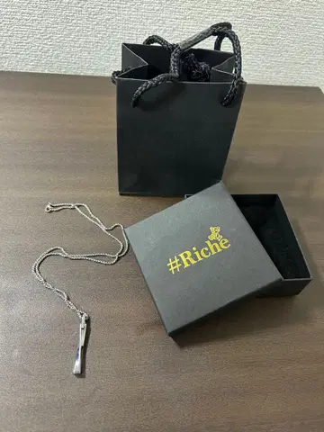 #Riche 실버 스테인리스 목걸이