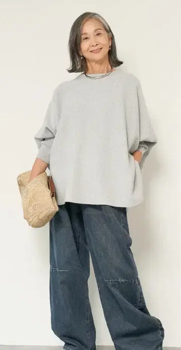 [ 새상품 ] Plus otoha 플러스오토하 워셔블 판초 니트