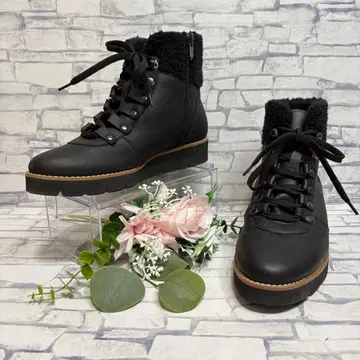 새상품급 카네마츠 AQUA BELL 올웨더 타입 레이스업 숏부츠 블랙