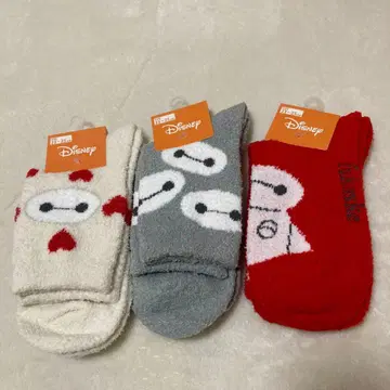 베이맥스 플리스 삭스 3켤레 세트 후쿠스케