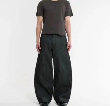 MENES 오카야마 셀비지 배기 데님 슬랙