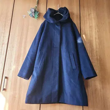 [ 쇼콜라피네 로브 ] 피 코트 볼륨 후드 어른스러운 세련됨