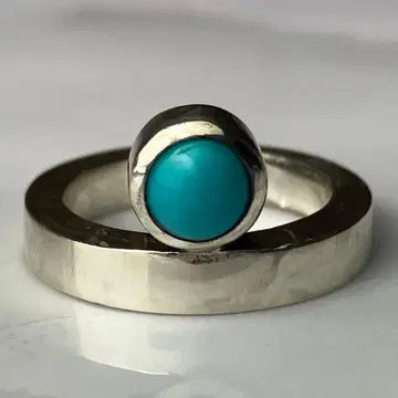 아가트 터콰이즈 반지 11호 실버제