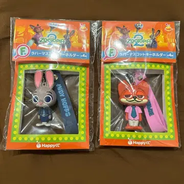 주토피아2 러버 마스코트 키링 닉 주디