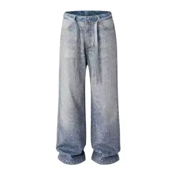 VYBES Rhinestone Baggy Pants