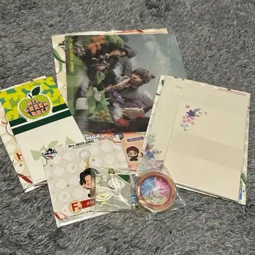 미세스 제일복권 클리어 파일 & 레터 세트 & 메탈 참 & 샤카 키링 외