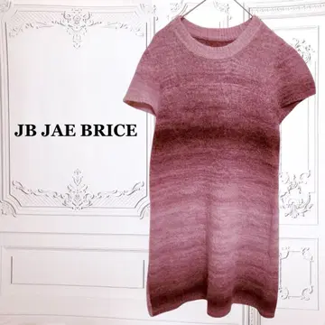 [ 제이 브라이스 ] 튜닉 롱 니트 [ F ] 퍼플 반팔 울 모헤어