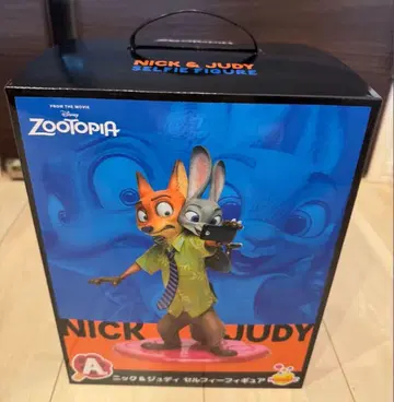 주토피아 닉 & 주디 셀피 피규어 Happy 복권 A상 박스만