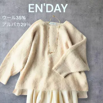 엔데이 EN'DAY 니트 울 알파카 돌먼 슬리브