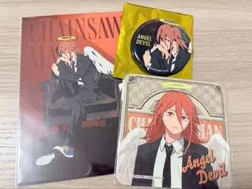 천사의 악마 굿즈 세트 체인소 맨 금박 캔뱃지 등