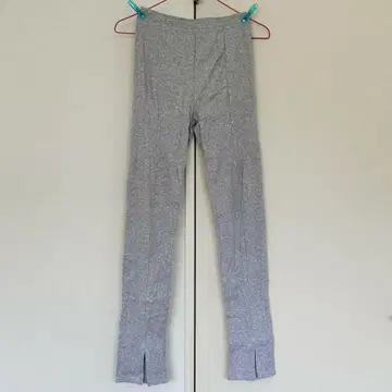 #352 UNIQLO/리브 레깅스 팬츠/그레이/M