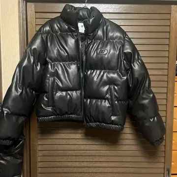 DC 크롭 다운 자켓 블랙