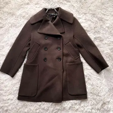 UNIQLO 유니클로 +J 플러스제이 울 피코트 S 브라운