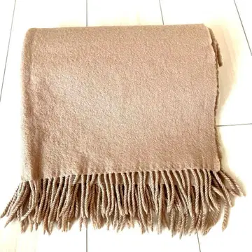 존 스캇 머플러 베이지 무지 쉽스 울