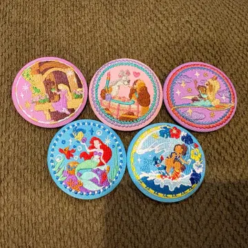 디즈니 자수 캔뱃지 5개 세트