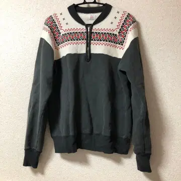 THE FLAT HEAD 눈꽃 패턴 트레이닝복 L