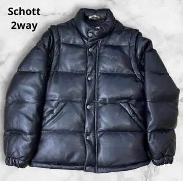 초레어!! schott 2way 다운 자켓