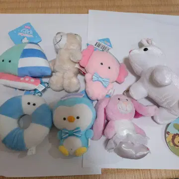 작고 귀여운 봉제 인형 7개 세트