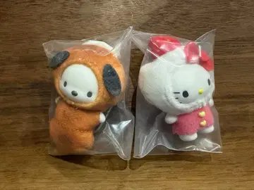 산리오 치비토모 시크릿 키링 화과자 헬로키티 포차코