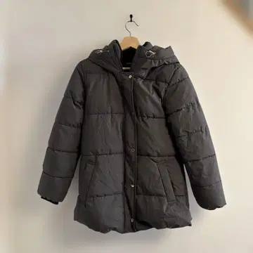 아라빈 미세스 엘레강스 그레이 다운 자켓 후드 부착 M 사이즈