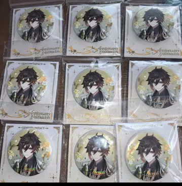 원신 종려 캔뱃지 5주년 기념 시리즈 공식 정품 9개