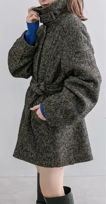 mystic 자카드 미들 코트 사이즈 2