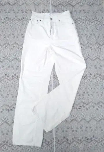 R.H.VINTAGE 화이트 데님 청바지 팬츠 론 헤르만 빈티지