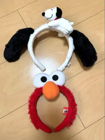 usj 스누피 엘모 머리띠