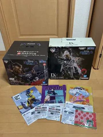 원피스 제일복권 D상 피규어, 라스트 원상, 기타 클리어 파일, 타월