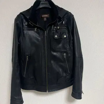 DANIER 가죽 자켓 램 가죽 천연 가죽 블랙 사이즈 M 새상품급