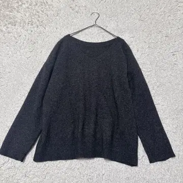 SHIPS colors 야크 100% V넥 니트