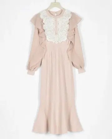 AnMILLE 안미르 9주년 요크 레이스 니트 OP