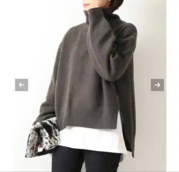 ADAWAS 니트 풀오버 스웨터 터틀넥