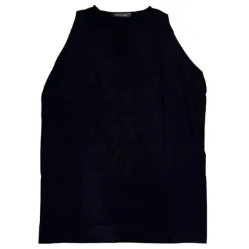 미즈이로 인드 슬리브리스 니트 원피스 울 블랙