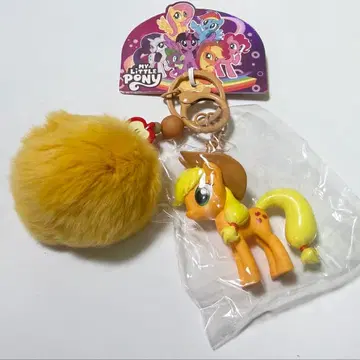 My Little Pony 폼폼 포함 키링 애플잭