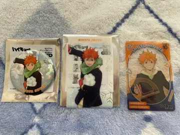 하이큐 눈싸움 홀로그램 클리어 카드 캔뱃지 선행 히나타 쇼요 B