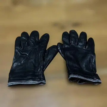 초레어 CALVIN KLEIN 장갑 가죽 그로브 아메카지 바이커 CK