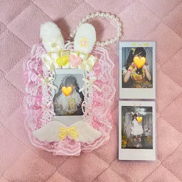 iLiFE! 후쿠마루 우사 폴라로이드 3장 세트 폴라로이드 케이스 포함