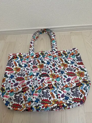 호빵맨 뮤지엄 토트백 핸드백 한정판 마더백