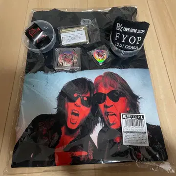 선착순 B'z FYOP 파이널 티셔츠 가챠 은색 테이프