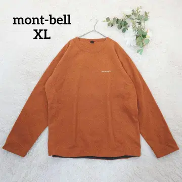 몽벨 남성용 니트(XL) 등산복 플리스 브라운 크루넥 풀오버