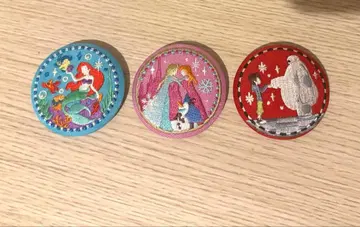 디즈니 자수 캔뱃지 3종 세트