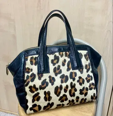 pizzini 잔니 피치니 송치 레오파드 무늬 핸드백