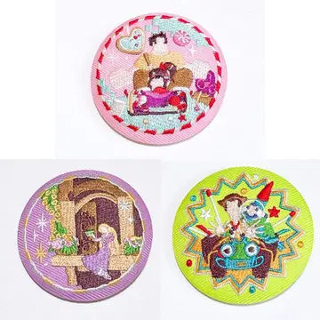 디즈니 자수 캔뱃지 3세트