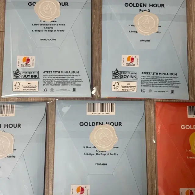 에이티즈 레몬드랍 포카앨범