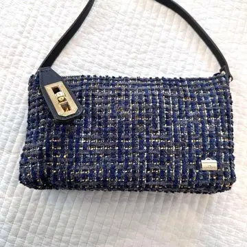 [ 미사용 새상품 ] 라 바가제리 / 트위드 지갑 미니백