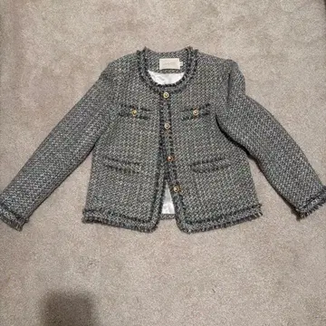 그레이 계열 트위드 자켓